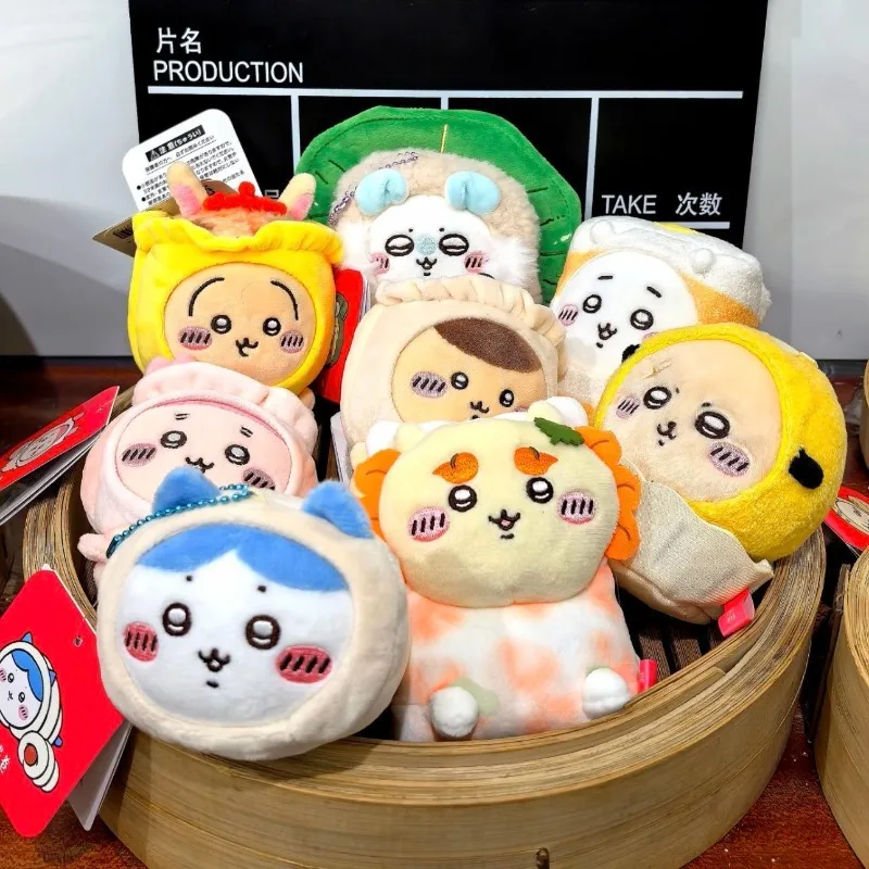 MINISO Leuke Chiikawa Hachiware Usagi Theedrank Limited Series Kawaii Pluche Hanger Anime Pop Cartoon Sleutelhanger Student Essentieel