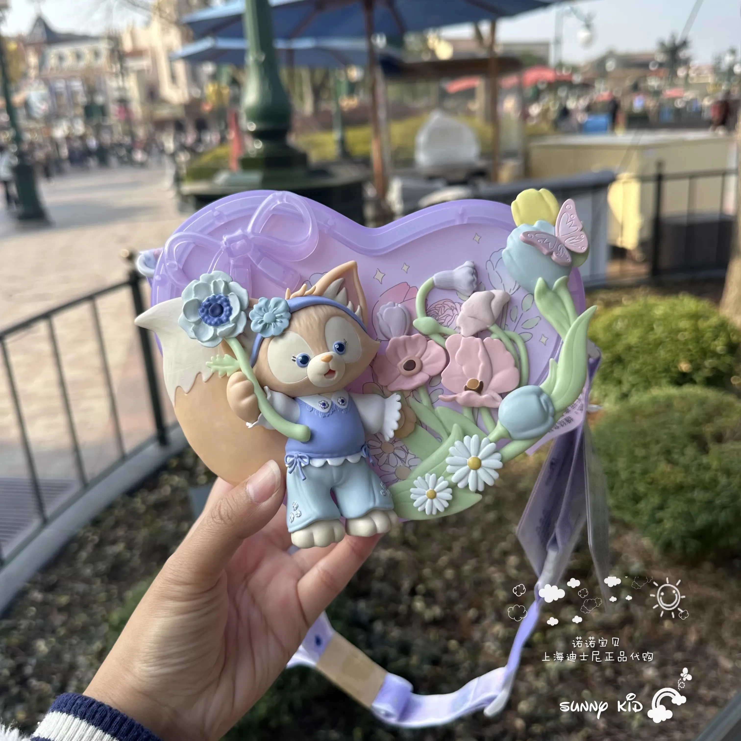 Original Shanghai Disney 2024 spring LinaBell Love shoulder crossbody popcorn bucket portable storage box