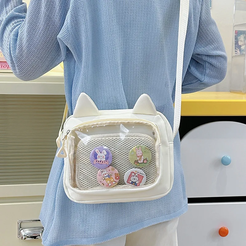 

Transparent Phone Sling Bag Multifunctional Women'S Crossbody Bag Cute Girls Shoulder Bag Portable Small Lolita Backpack Pouch