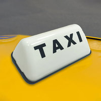 Taxi Dome Light White/Yellow 12V Car Sign Lamp with Adhesive Base Fashion Taxi Sign Light 3W COB Taxi Sign Cab Super Bright