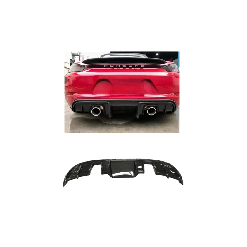 

Automotive Parts Rear Bumper Lip For 2016-2019 Porsche 718 Boxster Cayman Upgrade 718 Porsche GT4 Rear Diffuser