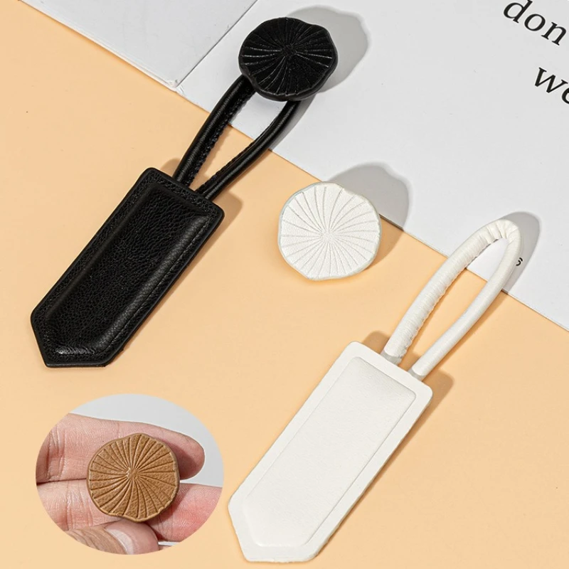 4PCS Premium Leather Horn Buckle for Coat Dress Hanfu Cheongsam Decorative Button Pair Set