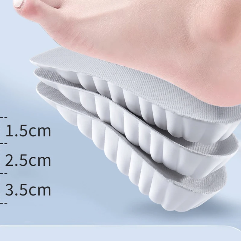 Sneakers Heel Lift Memory Foam Shoe Pads Height Increase Insoles for Men Women EVA Flat Feet Arch Support Orthopedic Insoles