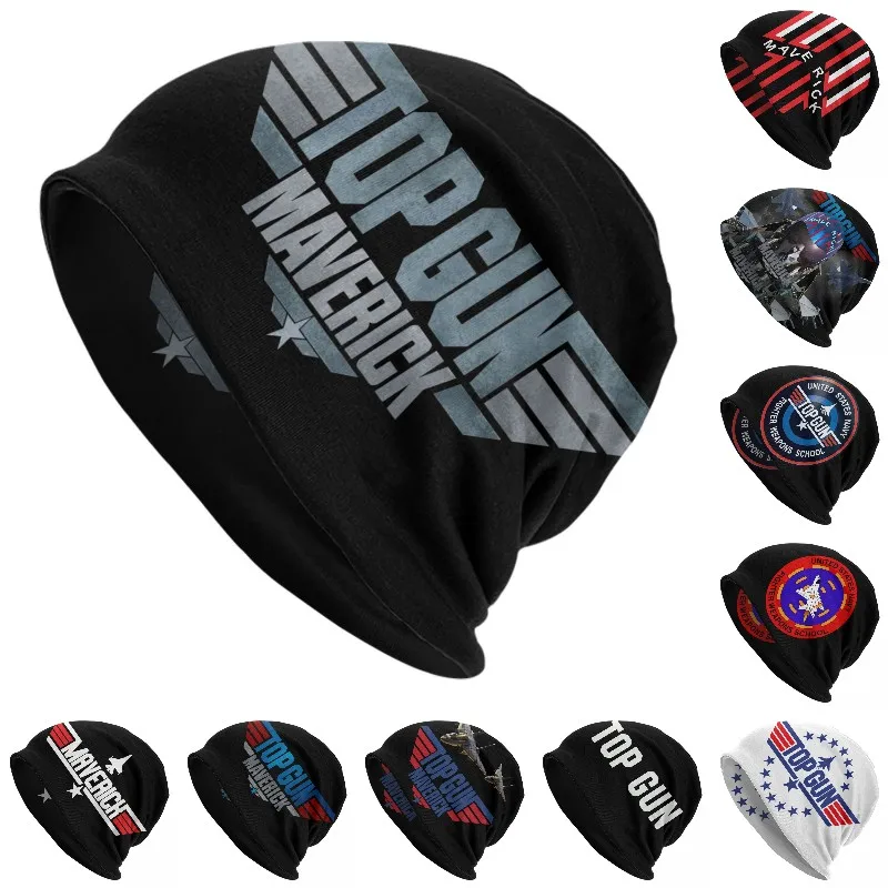 Пользовательский Топ Gun Maverick облегающая шапка унисекс зимняя теплая шапочка женские вязаные шапки крутые уличные шапочки облегающие