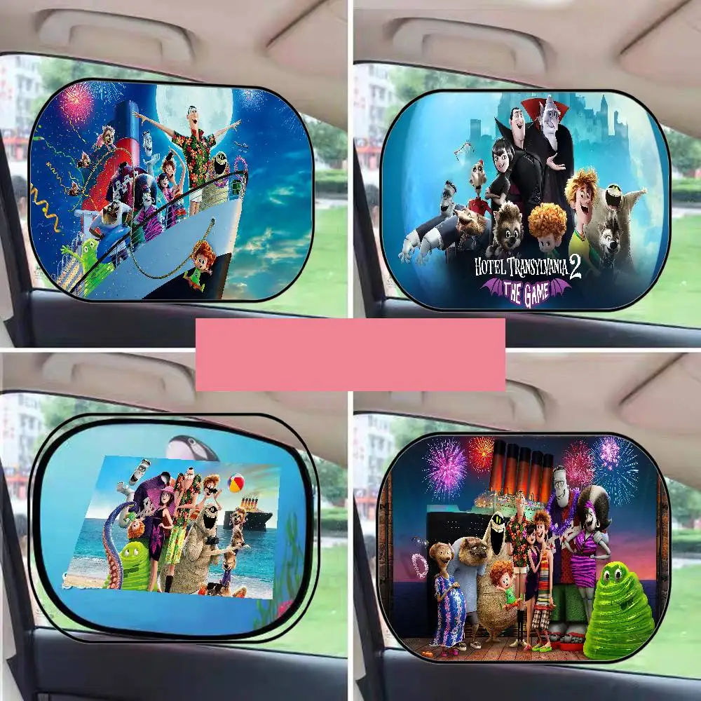 H-Hotel transilvania parasoles para ventana lateral película de coche parasoles para ventana lateral parabrisas cubierta parasol para ventana de coche para niños