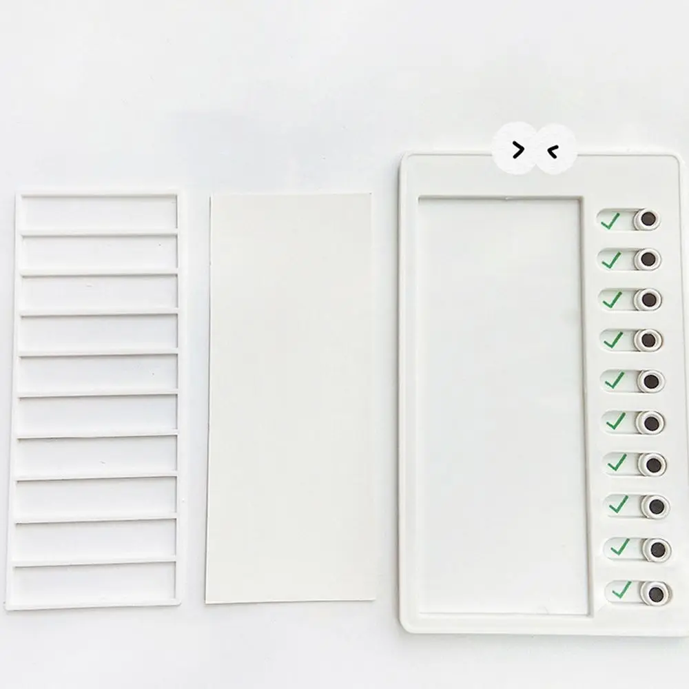 Office Accessories Stationary Children's Self-discipline Punch Card Chore Chart Student Message Checklist Memo Plastic Board
