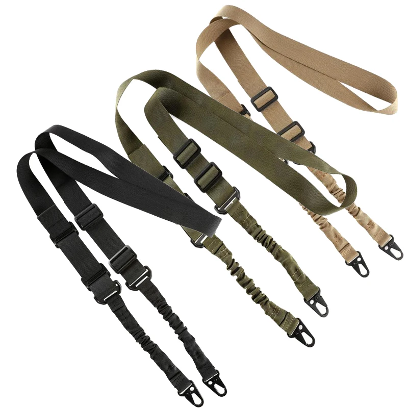 2 Point 200cm Tactical Gun Sling Shoulder Strap Nylon Outdoor Rifle Sling With Metal Buckle Shotgun Belt Hunting Gun Accessories