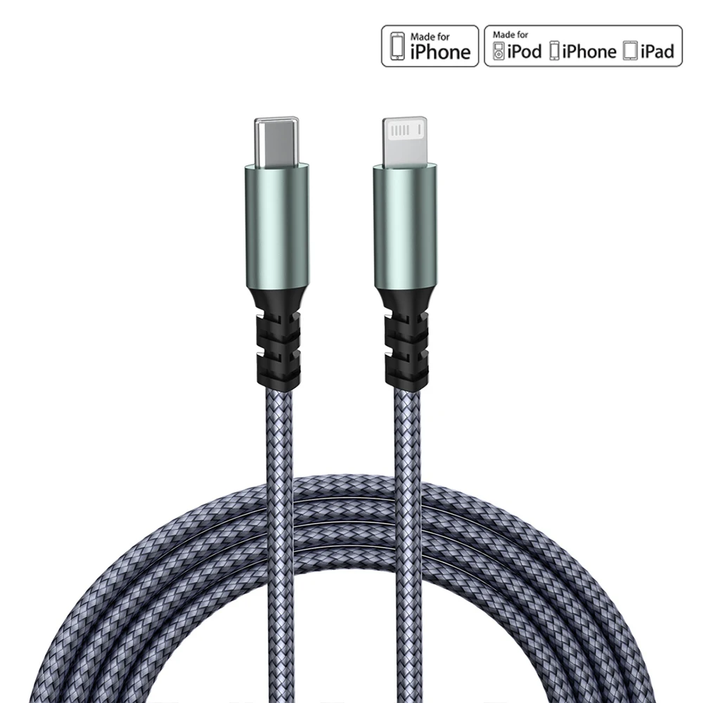 

USB C кабель для iPhone 15 14 13 12 Pro Max PD20W, быстрая зарядка USB C к Lighting, кабель для iPad, USB Type C кабель, провод для передачи данных, шнур