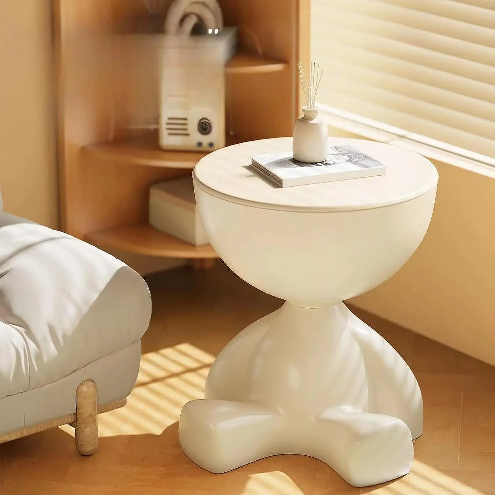 

Creative Side End Table Flat Head Bedside Table Multifunction Sofa Side Edge Table for Household Office Minimalist Coffee Table