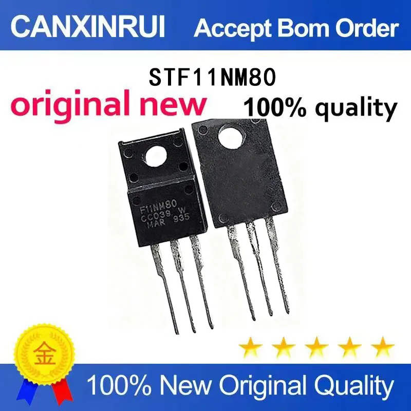 (5-100 Pieces)Brand new original STF11NM80 F11NM80 TO-220F spot chip IC