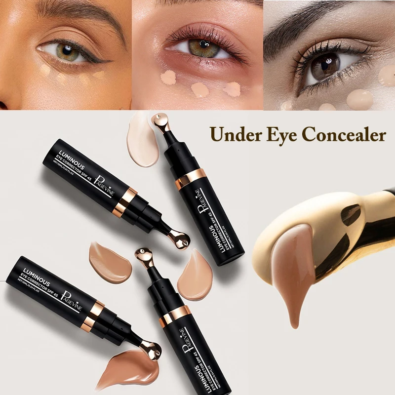 Korektor do oczu 4 Color Luminous Eye Concealer rozjaśnia, kryje cienie pod oczami, korektor w płynie do makijażu.