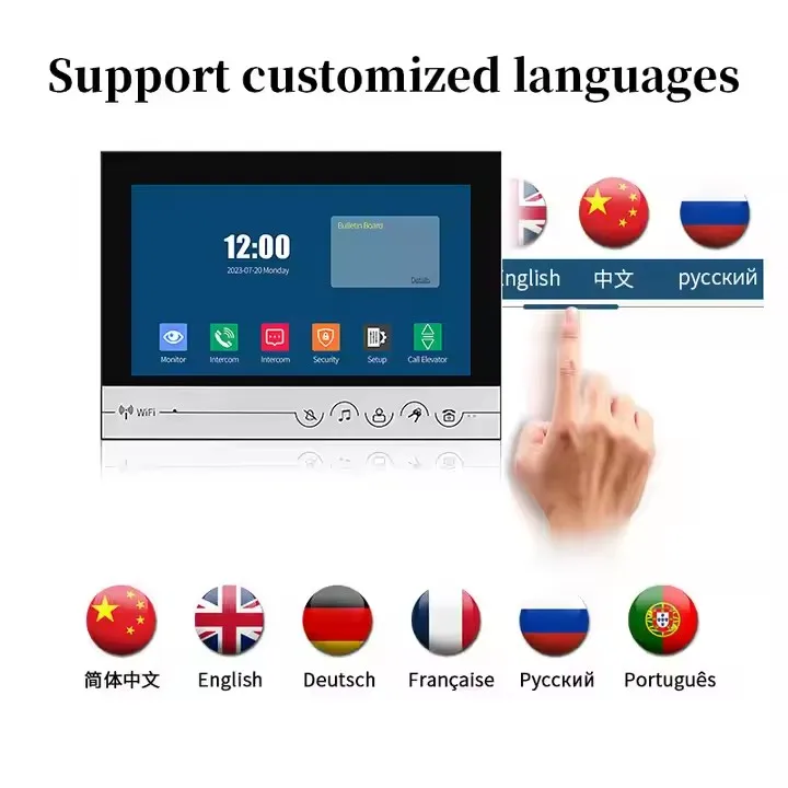 في الوقت الحقيقي مراقبة فيديو إنترفون الهواتف الذكية بناء الباب للهياكل الكبيرة الشقق في الوقت الحقيقي