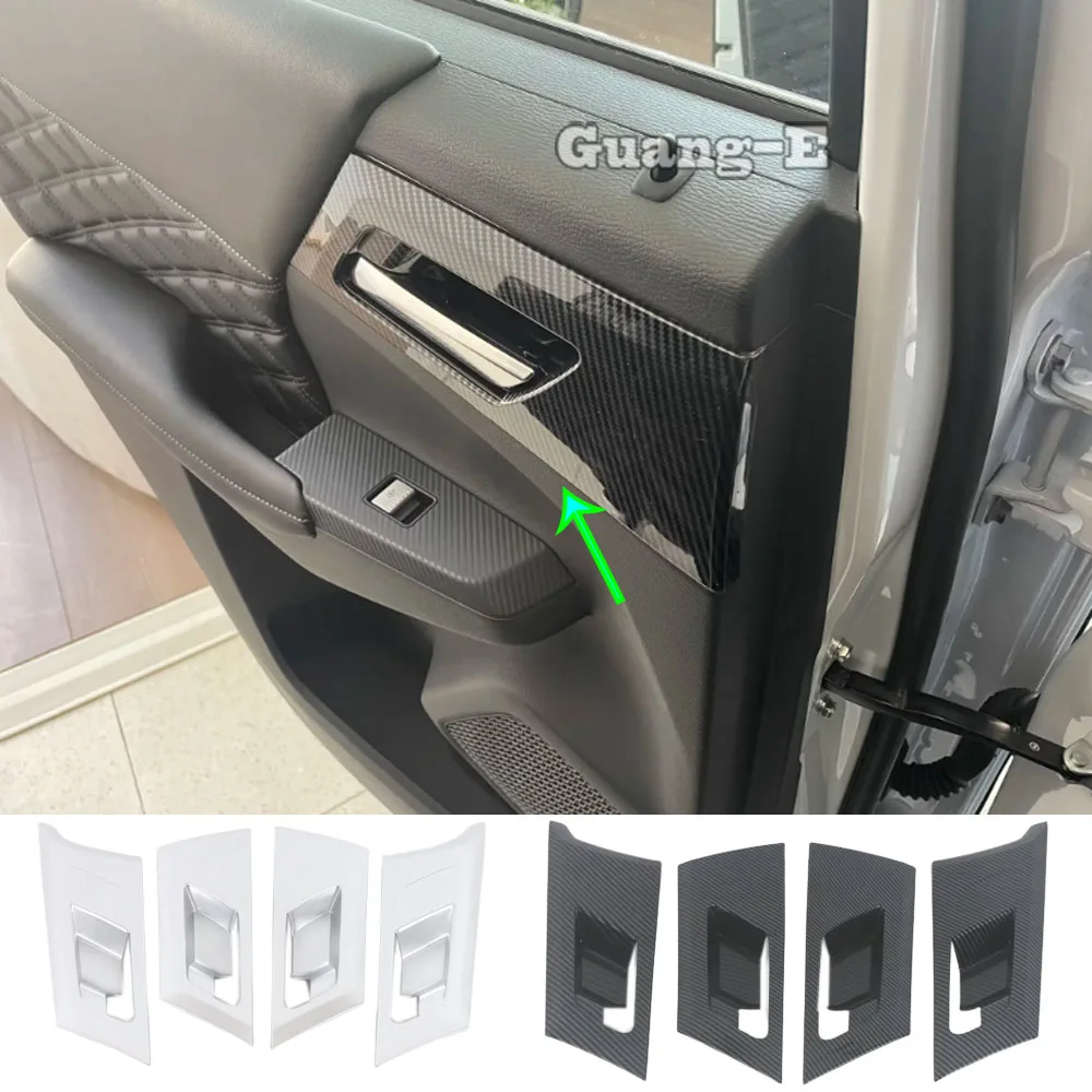 

For Mitsubishi Outlander 2022 2023 2024+ Inner Door Bowl Cover Frame Trim Handle Armrest Handrail Accessories Decoration Stick