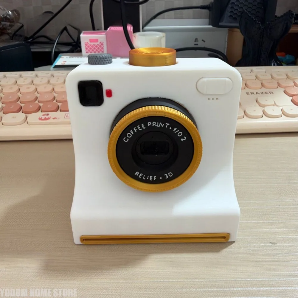 New 3D Printed Latte Art Camera,One‑touch Coffee Printer Chocolate Foam Machine