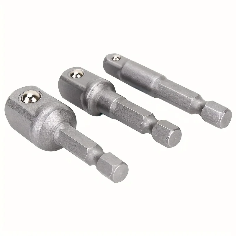 3 szt. 50 mm adapter gniazda amortyzującego obraca wiertło w szybki napęd nakrętki - napęd 1/4 cala, 3/8 cala i 1/2 cala