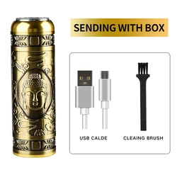 Recortadora de barba para hombres, Afeitadora eléctrica USB para el hogar, máquina de corte de pelo de viaje, afeitadora de barba inalámbrica, afeitadora portátil para hombres