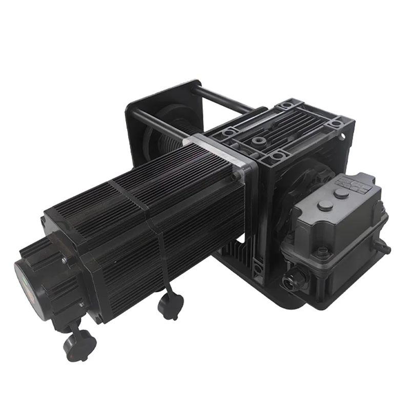 PLC Control Museum Light LED Lifting Intelligent Stage Servo Electrical Winch For Atrium Shopping Mall