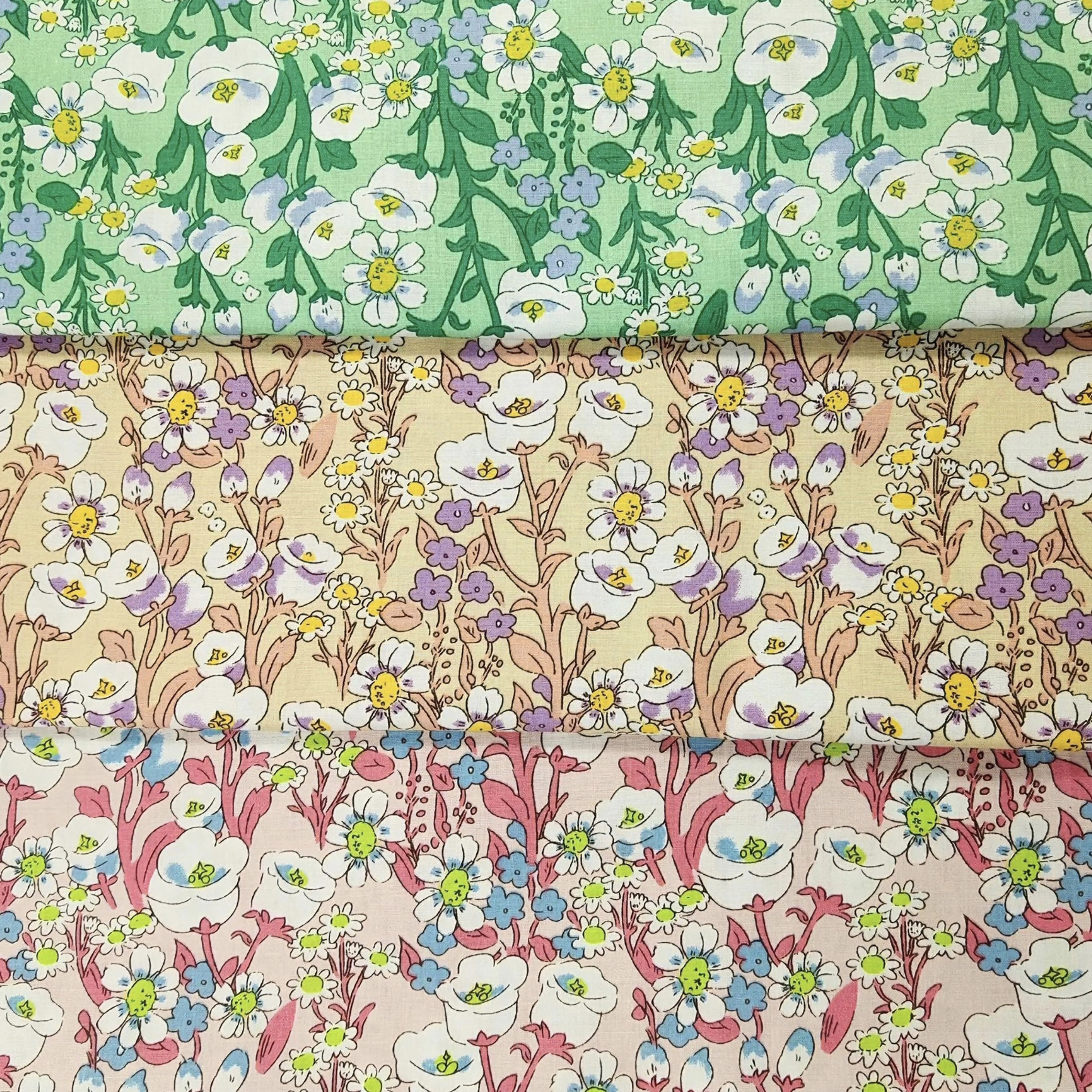 متعدد الألوان زهرة البوق 100% أقمشة قطنية DIY بها بنفسك أزياء الأطفال فستان الملابس تصميم رائع ديكور المنزل