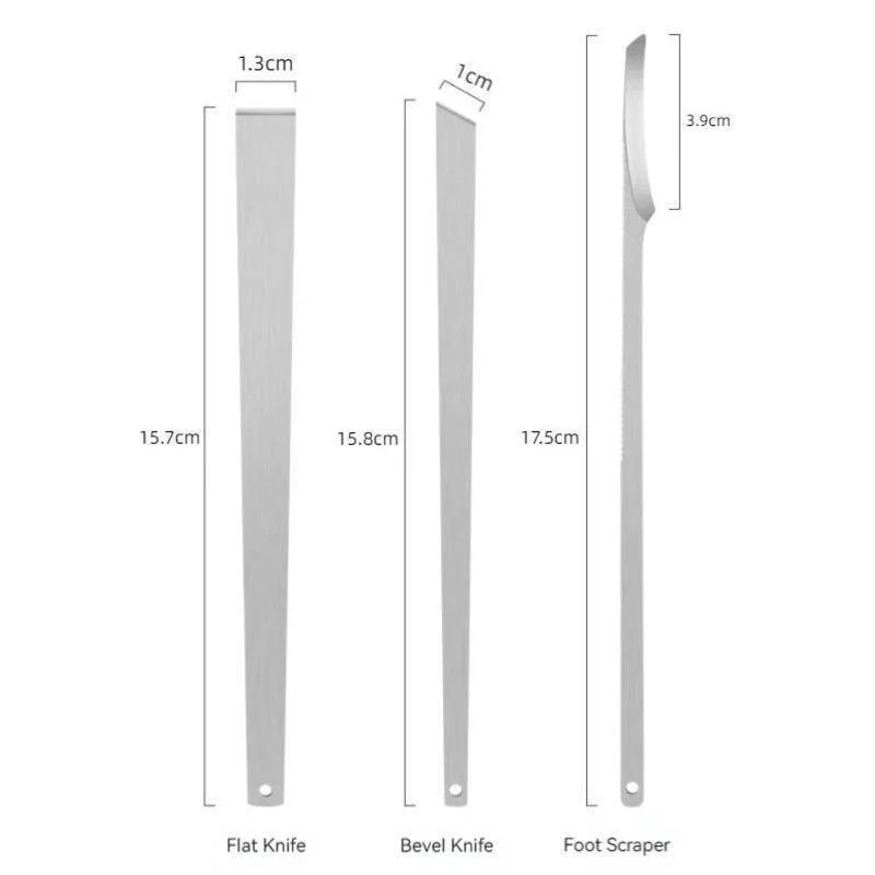 3 stücke Edelstahl Schaber multifunktion ale profession elle Pediküre Werkzeug Füße Messer abgestorbene Haute nt ferner ein gewachsene Zehen nagel Kallus Füße