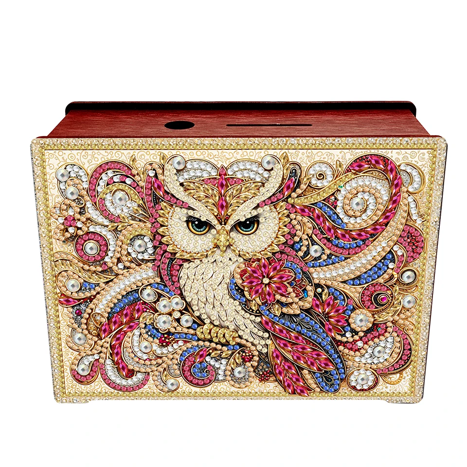 

Сова Алмазная картина Коробка для денег Бабочка Монета Алмазная картина Коробка для экономии денег Настольная коробка для хранения денег своими руками Алмазный арт-деко