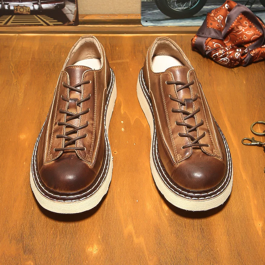 KOWM Botas Senderismo Impermeables Piel Vaca Hombre Trekking - imagen 4