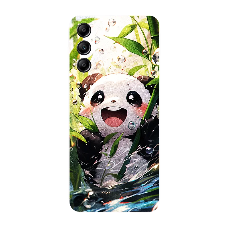 Para Samsung A14 5G 4G Funda  Hojas  Panda  Carcasa de TPU suave para Samsung Galaxy A54 A34 A24  Funda de silicona A04 A04e A04S  Funda
