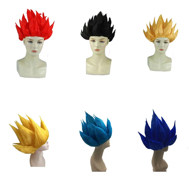 Anime Short Wig Cartoon Character Cosplay Halloween Costume Role Play Synthetic Hair Extensions