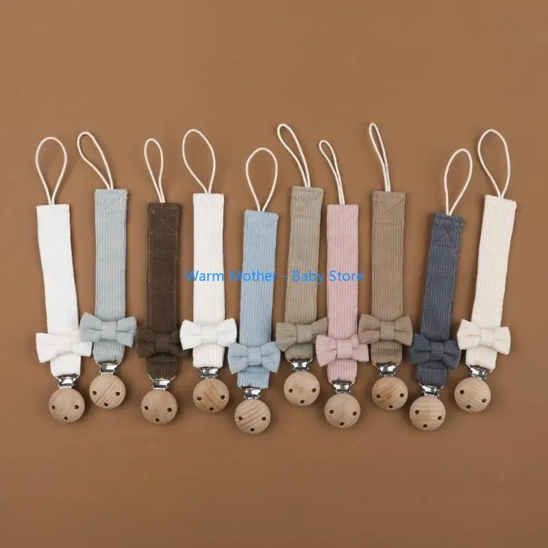 

Поводок для соски для младенцев Ремешок для соски с бантом Удобное решение Зажим для соски для управления соской 57QE