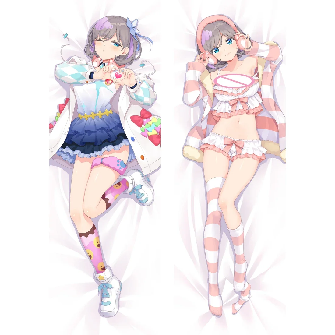 

60x180cm 2WAY Anime Pillow Case Dakimakura Peachskin Cosplay Hugging Body Pillow Cover Home Decoration Case