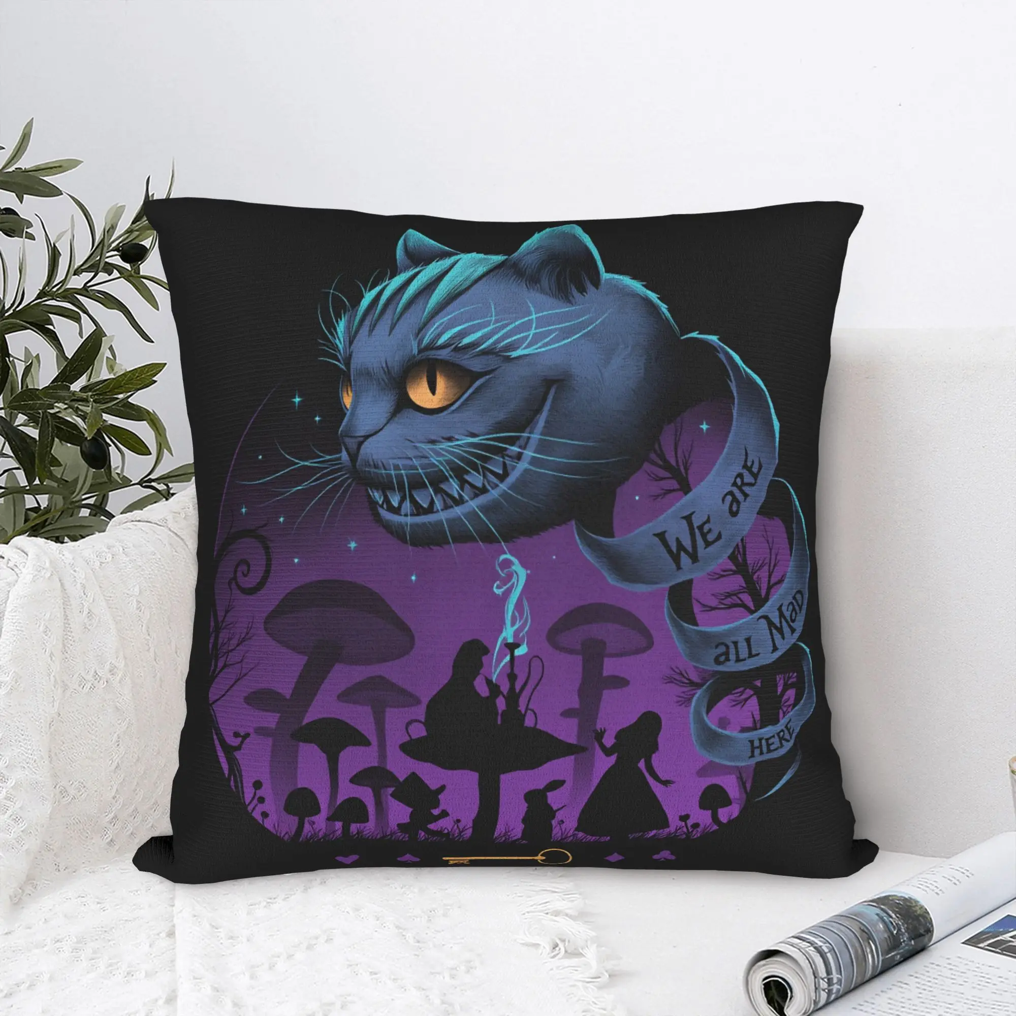 Dark Alice Madness Returns Game Pillow Case  Design Pillow Cover Vintage Cushion Cover For Living Room Sofa