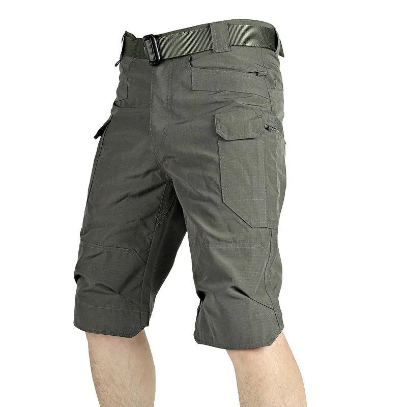 Shorts táticos impermeáveis para homens, calça militar ao ar livre, calça seca rápida, bolso múltiplo, resistente ao desgaste, tamanho grande 6XL, verão