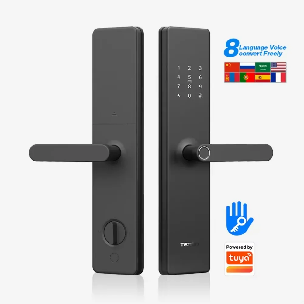 

Крытый электронный сенсорный экран, цифровой умный замок без ключа, интеллектуальный пароль, отпечаток пальца, умный замок, дверные ручки