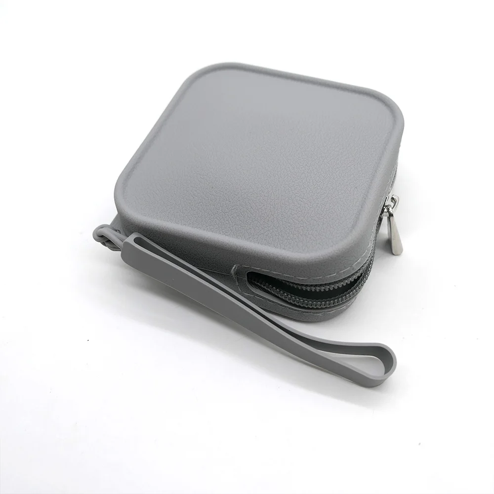 Quadratische Silikon-Kosmetiktasche Große Kapazität Reise-Make-up-Pinselhalter Tragbarer Wasserdichter Organizer für Kosmetika – Detail 11