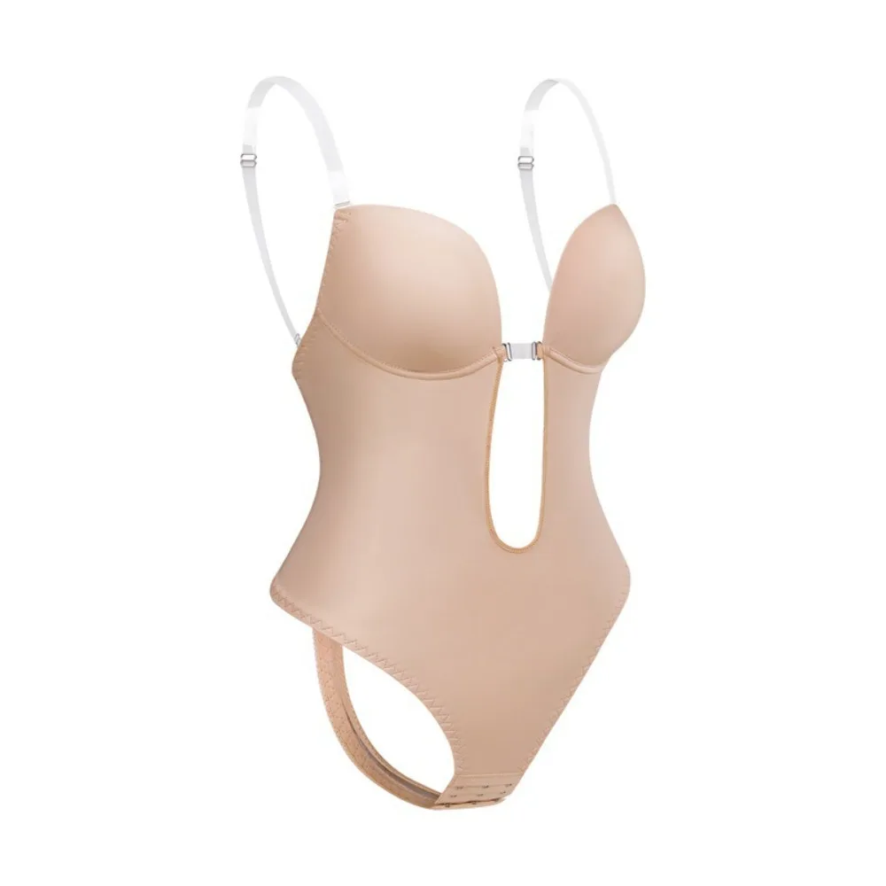 

Deep V Backless Slim Fit Shapewear Tummy Control Butt Lifting Bikini Bodysuits Sleeveless Seamless Slimmer Body Shapers