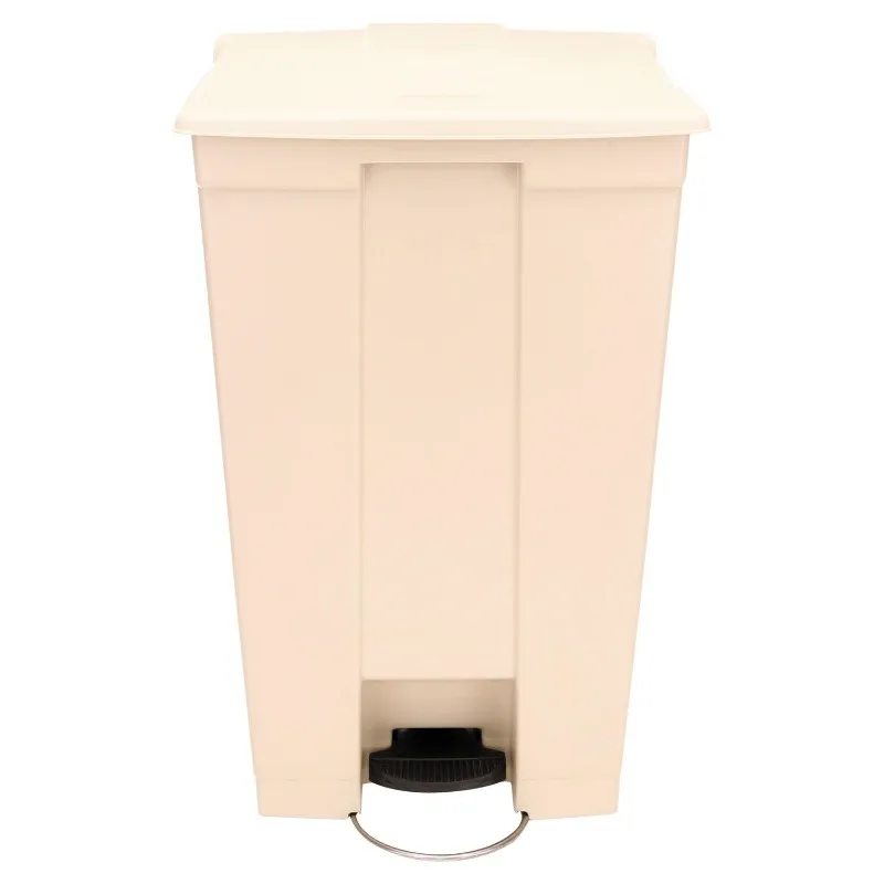 

Legacy Step-On Plastic Trash Can/Container, 23-Gallon, Beige, Hands-Free Garbage Can for Medical