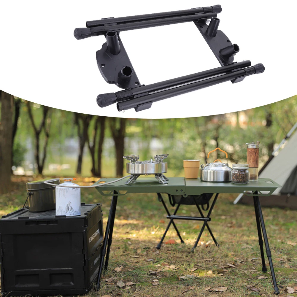 1/2set Folding Tabl Legs DIY Metal Camping Table Legs Adjustable Height Furniture Workbench Feet Accessories for Outdoor Travel