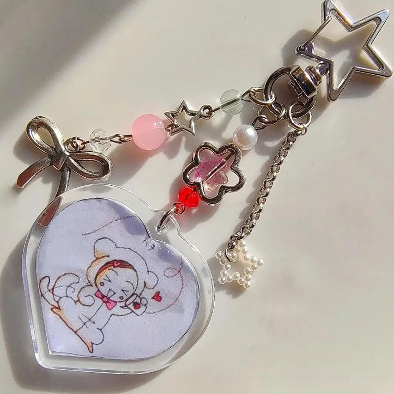 Nana and Hachi star keychains handmade