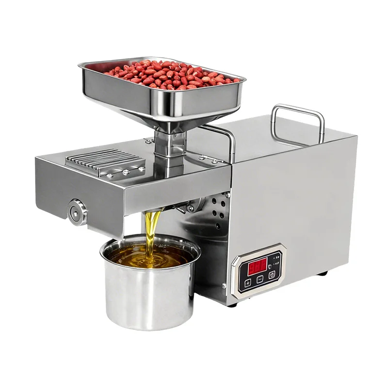 Small household oil press Peanut rapeseed sesame automatic oil press 220v