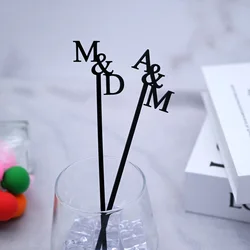 Personalized Drink Stirrers, Wedding Cocktail Sticks, Custom Drink Agitators, Drink Tags, Glass Wine Charms, Swizzle Decorations