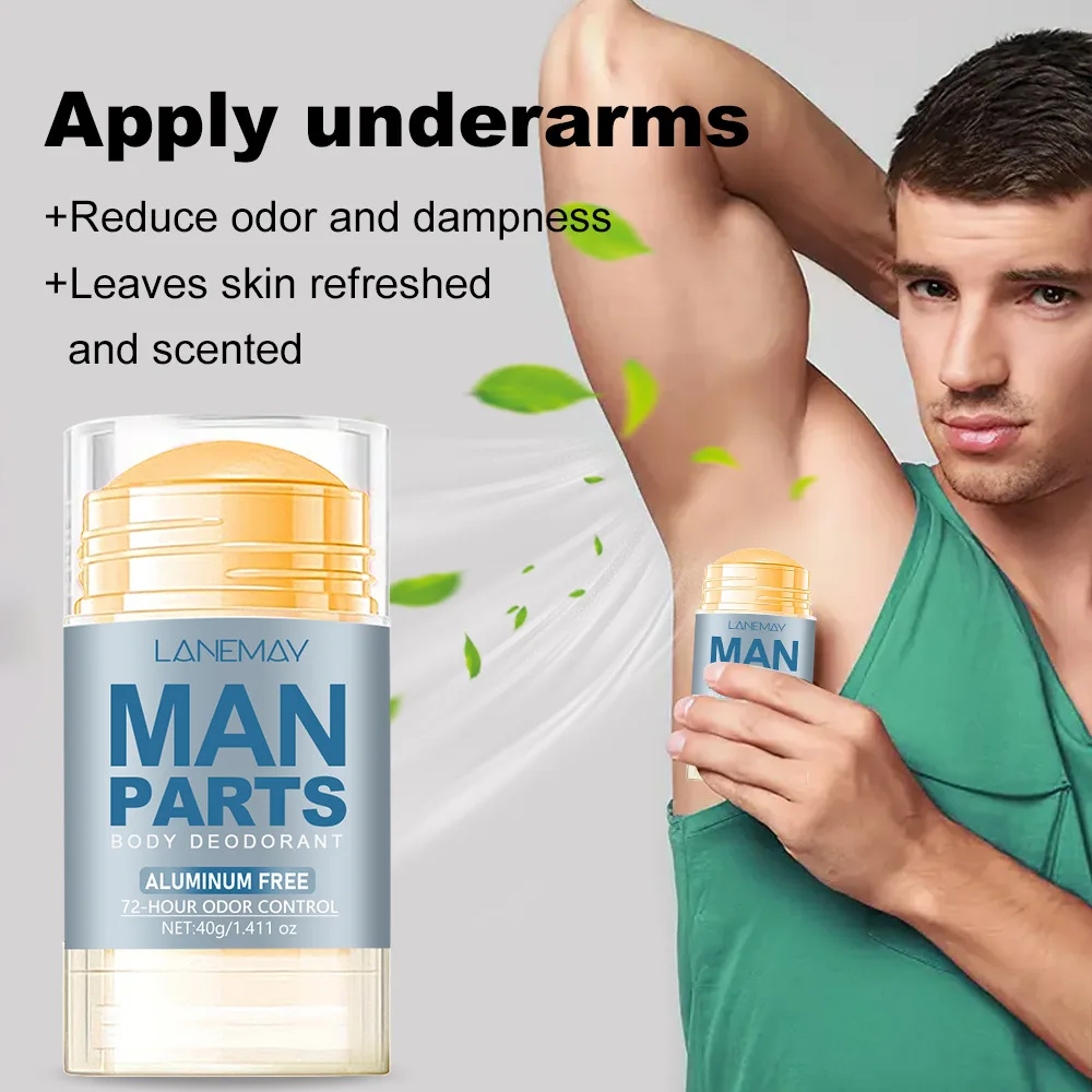 Men Mint Deodorant Stick Anti Sweating Keep Drying Lasting Fragrance Remove Armpit Odor Underarm Refresh Sticks Men's care 40g