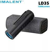 IMALENT LD35 EDC Flashlight 1200 Lumens Light Source LED Type-C Rechargeable Torch with Wireless Charging Case and Battery