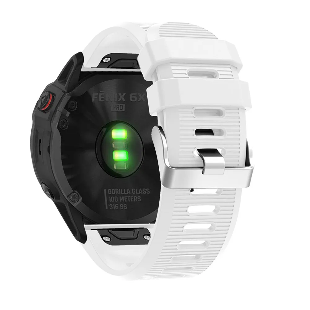 BEHUA QuickFit 26mm 22mm Silikonarmband für Garmin Fenix E 8 7X 7 6 6X/Epix Pro Gen 2 51mm 47mm/Tactix Uhrenarmband Zubehör – Detail 3