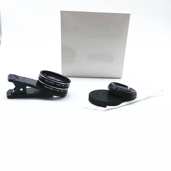 

30X двойной макрообъектив для мобильного телефона SLR 4K 37 мм, универсальный зажим для улучшенной фотографии крупным планом