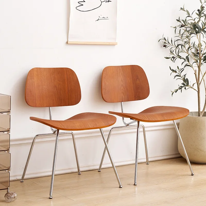 Solid Wood Dining Chair for Living Room Dining Room Furniture Armless Backrest Chair Modern Simple Leisure