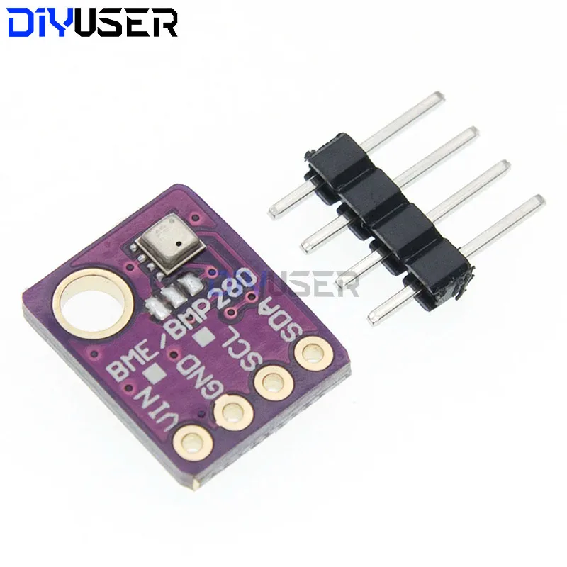 DIYUSER BME280 3.3V 5V Digital Sensor Temperature Humidity Barometric Pressure Sensor Module I2C SPI 1.8-5V BME280 Sensor Module