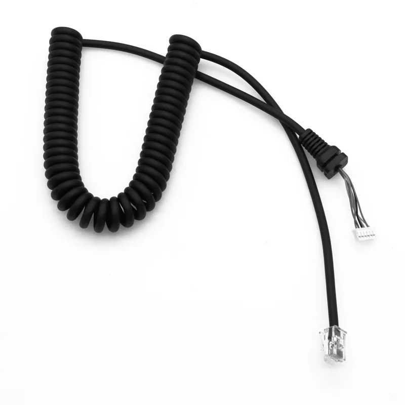 

Replacement Speaker Mic Microphone 6 Pin Plug Cord Cable for Yaesu MH-48A6J FT-100D FT-2800 FT-7800 FT-8800 FT-8900 Mobile Radio