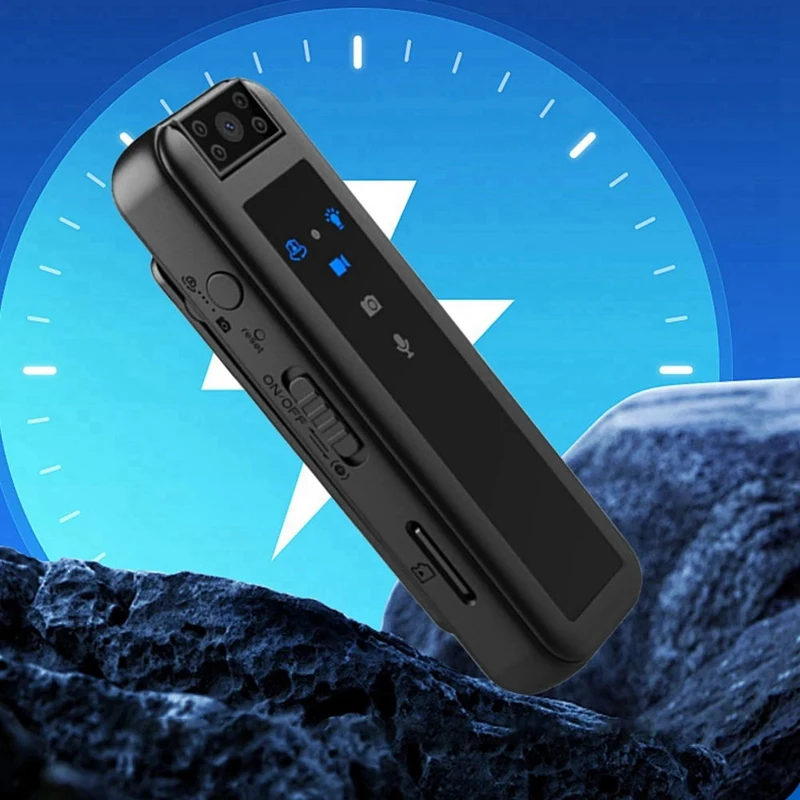 مسجل إنفاذ القانون الصغير HD1080P كاميرا رياضية خارجية صغيرة تعمل بالأشعة تحت الحمراء للرؤية الليلية كاميرا فيديو مصغرة