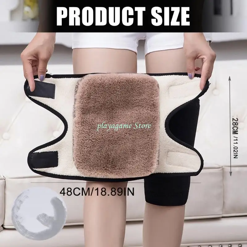 Y88A واقيات للركبة مبطنة بالصوف، حماية حرارية ضد الرياح لعشاق الرياضة