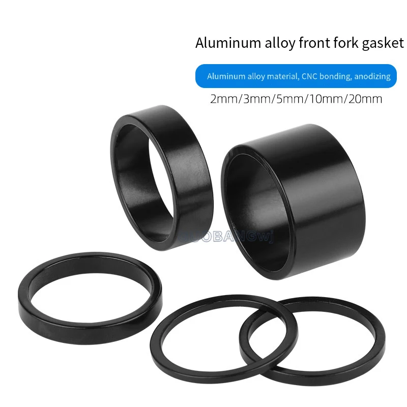 

Universal 28.6mm Lightweight Bicycle Headset Spacers CNC Aluminum Alloy for MTB Road Bike Fork Stem 5/10/15/20mm Set