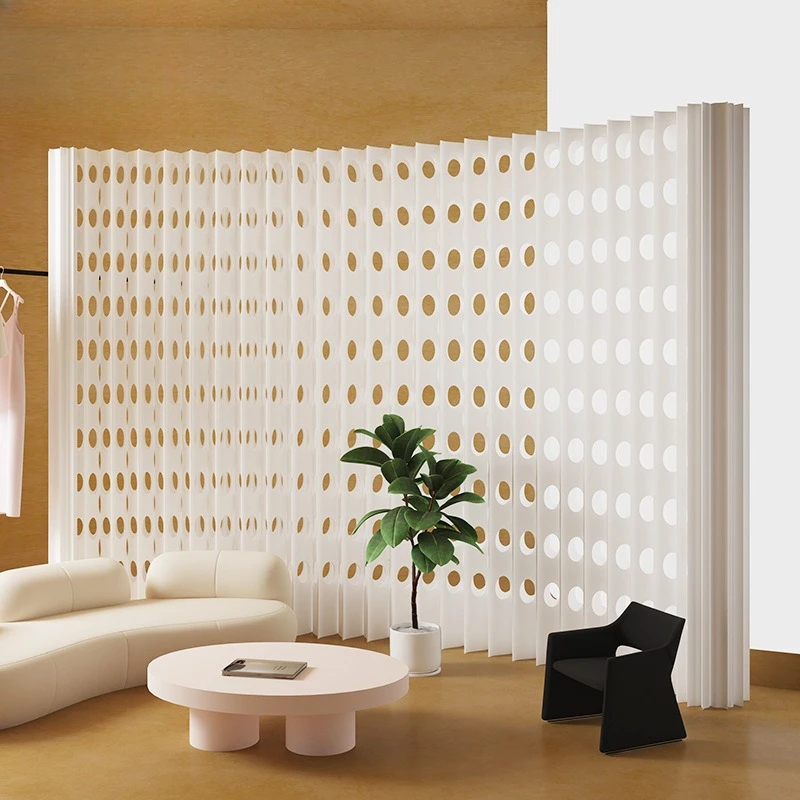 Organ paper partition wall office exhibition live stream background partition baffle partition folding